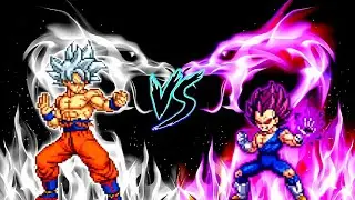 GOKU PERFECT MUI V4 OP VS VEGETA ULTRA EGO V1 OP (BOG) in Mugen