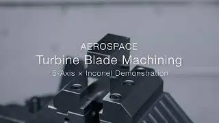 Tungaloy x NTK — Precision Machining of a Turbine Blade for Aerospace #cnc #machine #engineering