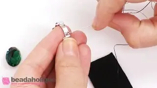 How to Attach a Fancy Stone Setting to Beading Foundation