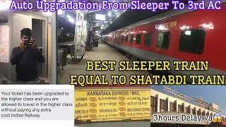 🚂BANGALORE MAIL EXPRESS TRAVEL VLOG!!!3AC Auto Upgradation🤩| Chennai-Bangalore | 3Hrs Delay Va🤯🥵