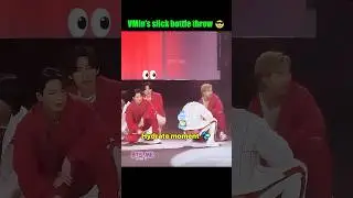 Jimin&rsquo;s Water Bottle Toss For Thirsty TaeJin 💧😄 #shorts #jimin #bts