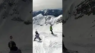Skiing Off a Mountain Top - 3 Years Old #outdoor #family #adventure