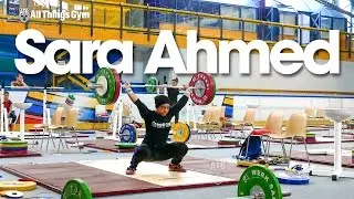 Sara Ahmed (69kg) 2015 Junior World Weightlifting Championships Training Hall