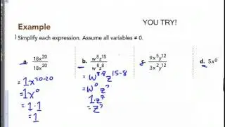 3.5 Zero and Negative Exponents