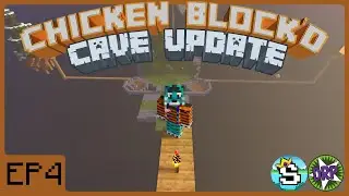 Chicken Block'd - Cave Update - EP4 - Building Out and Road To Iron  - Bedrock Marketplace Map