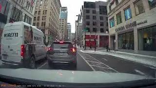 Dashcam video #2 downtown Montreal Dec 2025