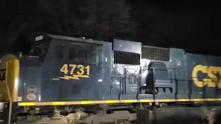 CSX Loaded Coal train with a SD70 Big Mac pulling hard n Notch8 up Pars ridge on the B&O OML 1/20/26