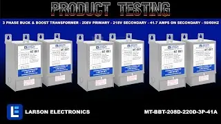 3 Phase Buck & Boost Transformer - 208V Primary - 218V Secondary - 41.7 Amps on Secondary - 50/60Hz