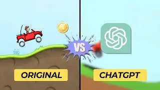 ChatGPT vs Hill Climb Racing &ndash; Can AI Build Games? 😱 AI Game Development #chatgpt #ai