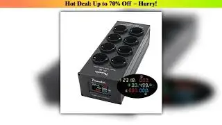 Discount Tp80 Power Filter Socket Noise Reduction Overload Protection Voltage Display Function Audi
