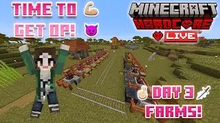 Hardcore Day 3: Getting OP Gear & Totems 😭🔥 | Minecraft Hardcore LIVE
