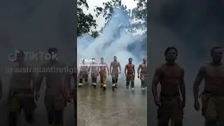 Shirtless Australian Firefighters: A cloud of smoke, and out walks a group of  🔥muscled firemen