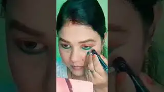 Tricolor eye makeup 🇮🇳😱❤️ #shorts #ytshorts #shortvideo #short #tricoloreyemakeup #tirangamakeup