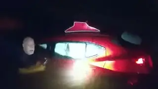 Port Orange officers rescue driver after car crashes into canal