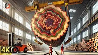 Mega Woodturning: Shaping Massive Timber Into Raw Power