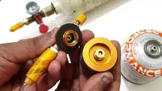 LPG Gas  Refill Connector Propane mapp Gas Refill Adaptor for  Gas Tank Liquid Release testing