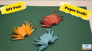 How to make cute paper crabs 🦀 | Fun Origami 