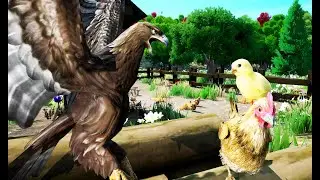 The Hungry Eagle and Chicken baby | English story  fairy Tales