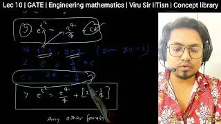 Lecture 10 GATE Differential Equation ODE |  Engineering Mathematics Full course | Viru Sir IITian