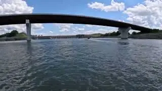 Heading up the Tennessee River to Ft Loudoun Dam to lock through. 