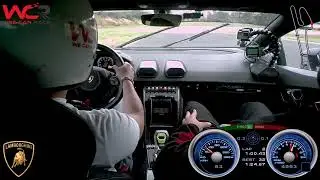 Giro di pista con Lamborghini Huracan evo Autodromo valle dei templi RACALMUTO WE CAN RACE