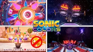 Sonic Colors (Wii) - All Bosses | [No Damage - Boost Only]