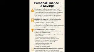 Personal Finance & Savings Guide for Beginners
