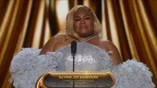 Da'Vine Joy Randolph Best supporting actress speech for Holdovers OSCARS 2024/ Academy Awards