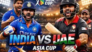 Asia Cup first match IND vs UAE.🏟️ Ind won by 7runs