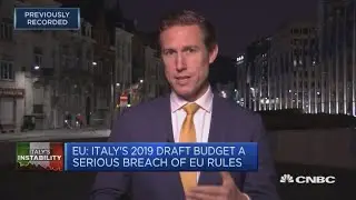 EU: Italy's 2019 draft budget a serious breach of EU rules | Squawk Box Europe