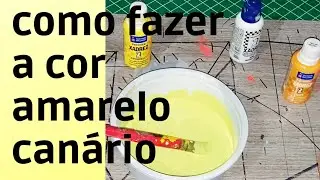 COMO FAZER A COR AMARELO CANÁRIO COM PIGMENTO XADREZ
