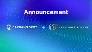 Cardano Spot + The CoinTelegraph - Parceria #RedeSocial #Cardano