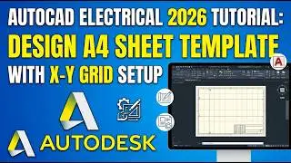 AutoCAD 2021 tutorial: Designing an A4 Sheet size template with X Y Grid Setup