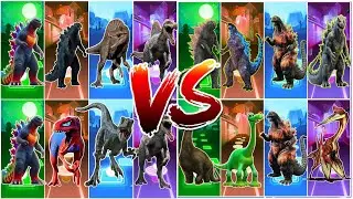  Godzilla 🐊 🆚 Godzilla 🆚 Godzilla 🦖 🆚 Tyrannosaurus 🦖 🎶 Tiles Hop Edm Rush