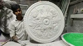 Gypsum Ceiling Rose New Design Making in Our Factory 2022 | Interior Design | Gypsum Decoration