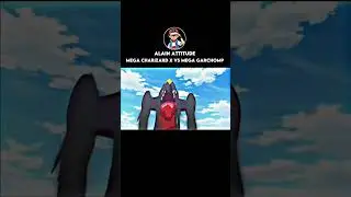 Alain Attitude 😎 | Mega Charizard X vs Mega Garchomp | #shorts #viral #pokemon