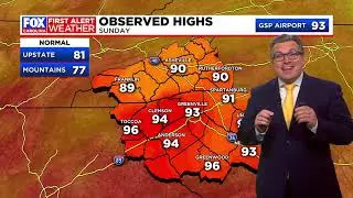 High temperatures as fall begins in Upstate
