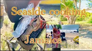 Sea side cooking in jamaica | beach in jamaica | Suzie&rsquo;s jamaicavibz