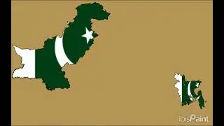 Flag map of the Dominion of Pakistan 1947-1971