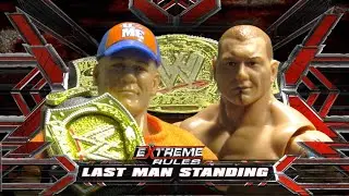 ПОЛНЫЙ МАТЧ: Джон Сина против Батисты Последний выживший Extreme Rules 2010 WWE Покадровые фигурки