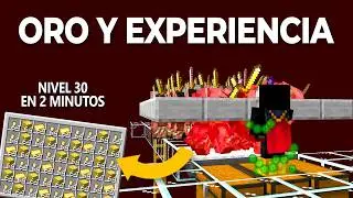 Granja de Oro y Experiencia Minecraft 1.21.11 JAVA - 30 Niveles en 2 Minutos!