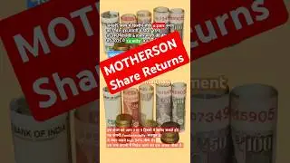 MOTHERSON Share Returns.#stocks #analysis #returns #sharemarket #stockmarket