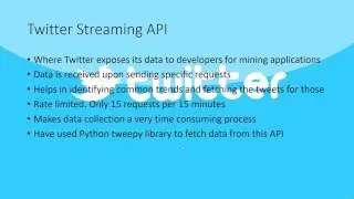 Spam Detection on Twitter - EEL 6825