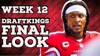 DRAFTKINGS WEEK 12 Final Look - NFL DFS BEST PLAYS (win all the money)