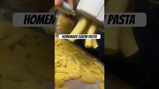 Homemade elbows pasta using my KitchenAid pasta attachment.