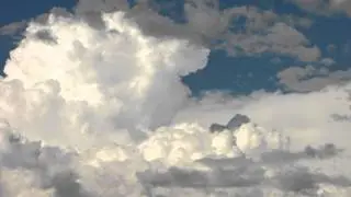 Beautiful zoomed cumulus (clouds only) motion timelapse (natural) V10098