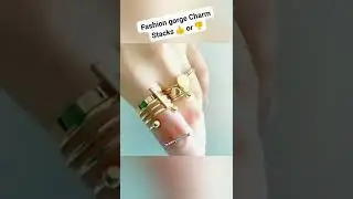 Charm Stack Ring Design on Me 👍 or 👎 #shorts #newring #ringdesigns