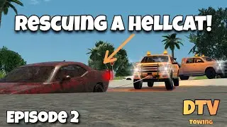 Rescuing a Hellcat that got stuck in the mud!!! [Southern Mudding]