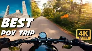 Epic POV Motorcycle Ride to Bradlo: Exploring Mohyla M.R. &Scaron;tef&aacute;nika | Slovakia Adventure