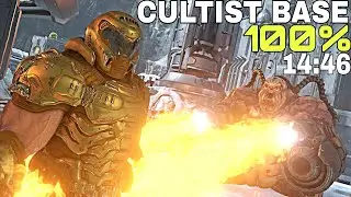100% Cultist Base 14:46 | DOOM Eternal Console Speedrun